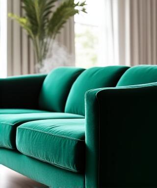 Professional sofa cleaning result